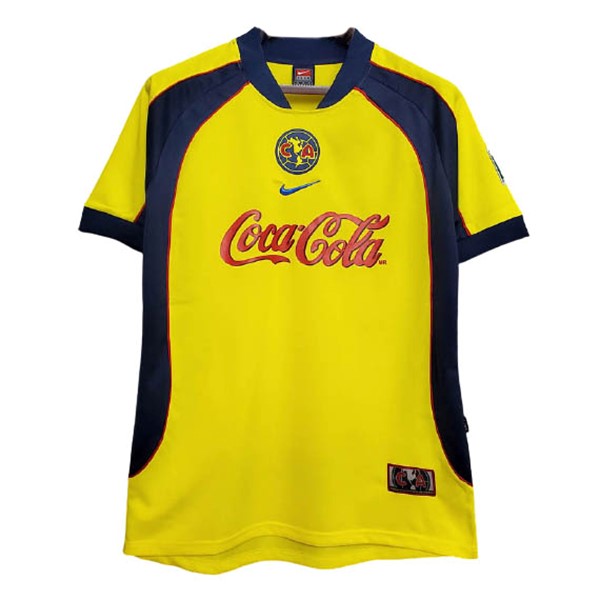Camiseta América Primera Equipación Retro 2001 2002 Amarillo